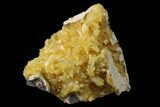 Fluorescent, Yellow Calcite Crystal Cluster - South Dakota #170696-2